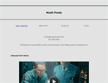 Tablet Screenshot of noahpoole.com
